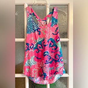 Lilly Pulitzer Cordelia Tank Top I’m So Jelly Pattern